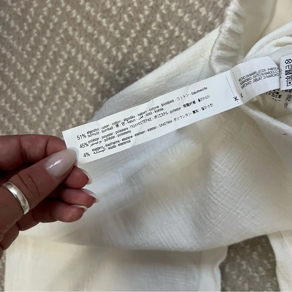 Zara Textured Flare Pants 7